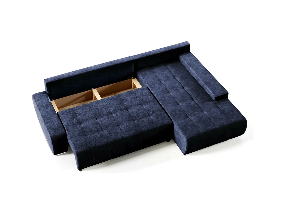 ECKSCHLAFSOFA Draco L Dunkelblau