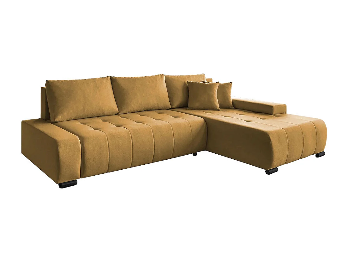 Canapé-lit ECKSCHLAFSOFA Draco L jaune