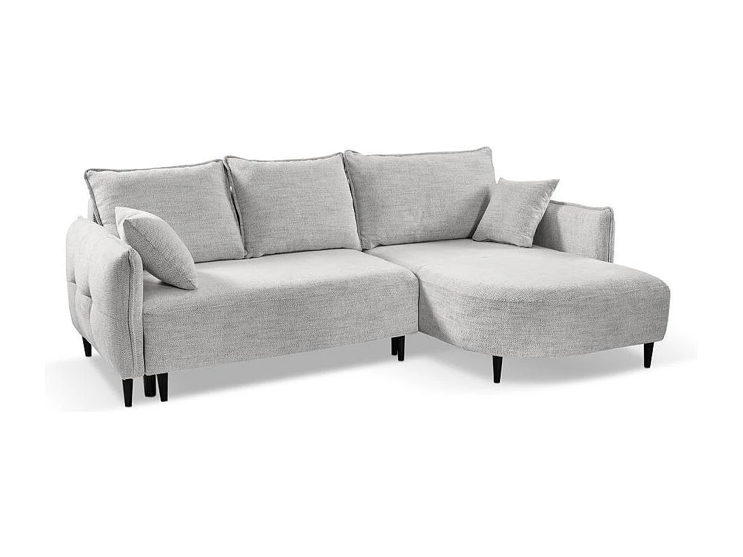 Hoekslaapbank Sycylia rechts lichtgrijs