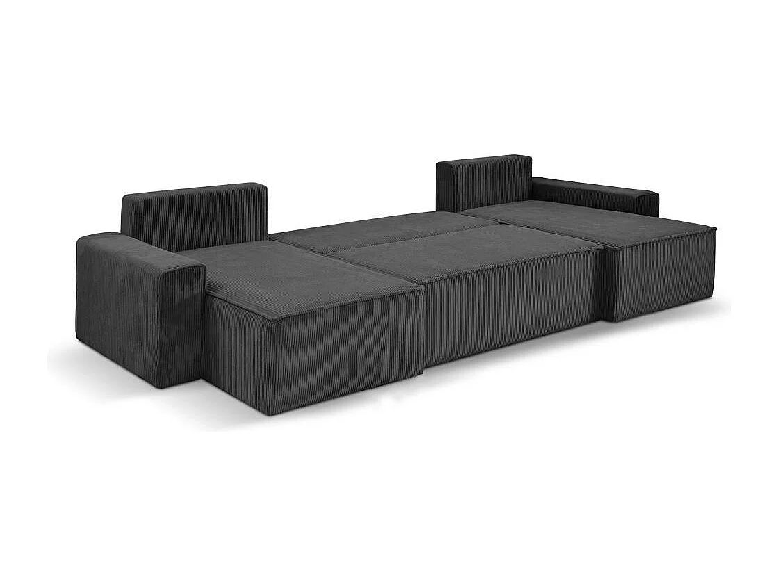 WOONLANDSCHAP Hektor U met slaapfunctie donkergrijs