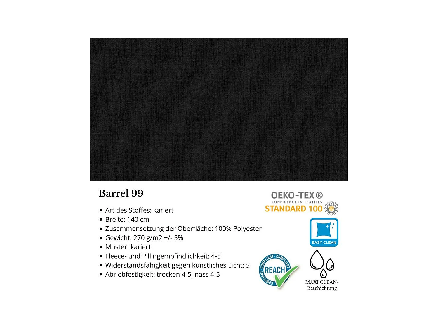 HOEKBANK Draco L Zwart