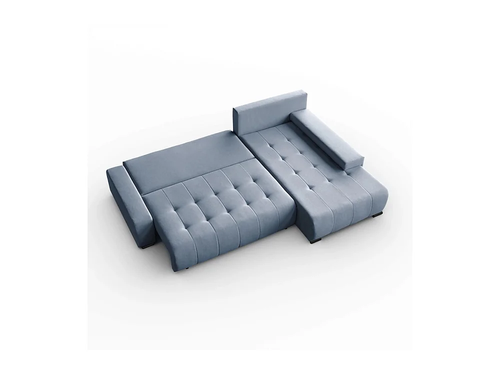 ECKSCHLAFSOFA Draco L Schwarz