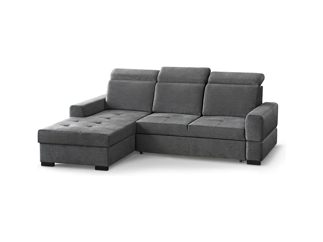 ECKSCHLAFSOFA Alex Mini grau links