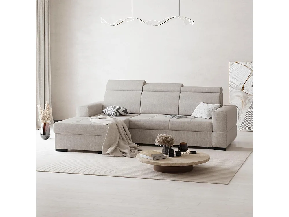 ECKSCHLAFSOFA Alex Mini beige links