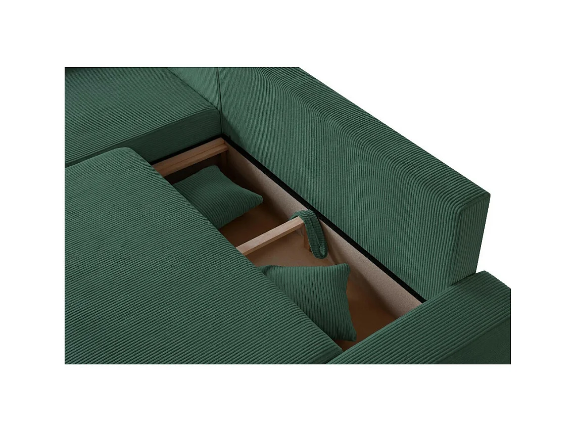 ECKSCHLAFSOFA Draco L Grün