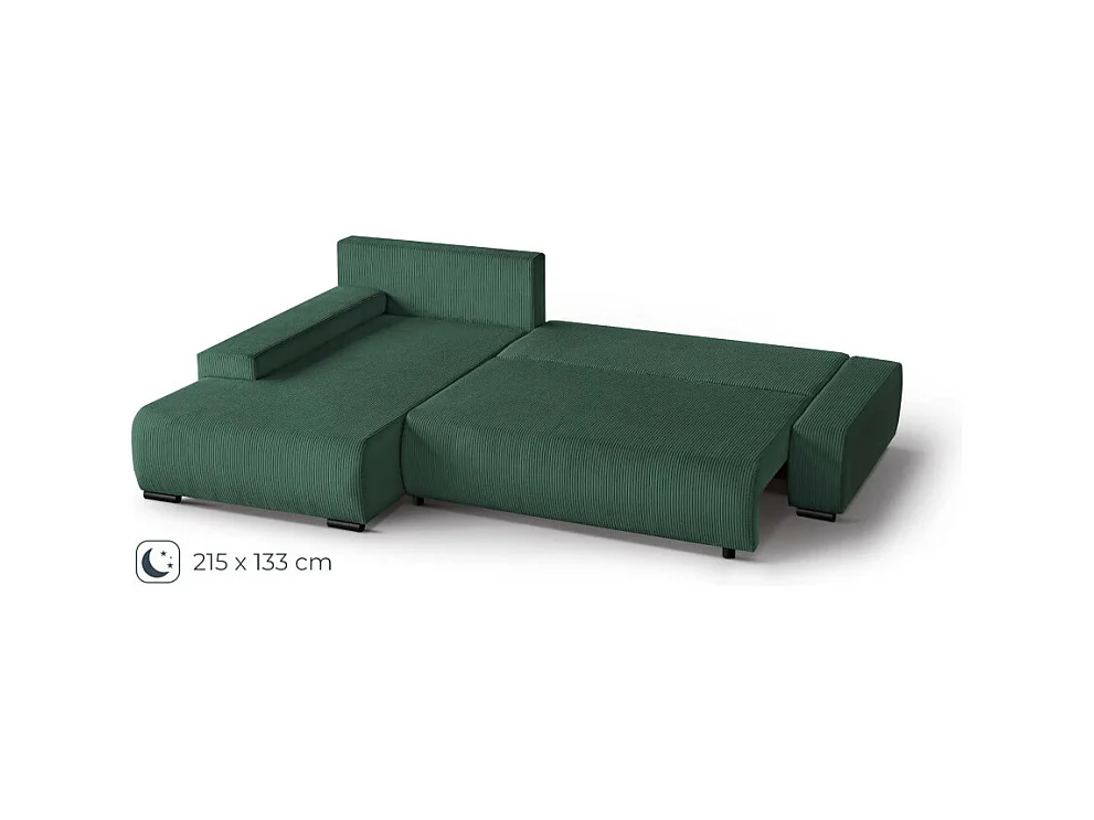 ECKSCHLAFSOFA Draco L Grün