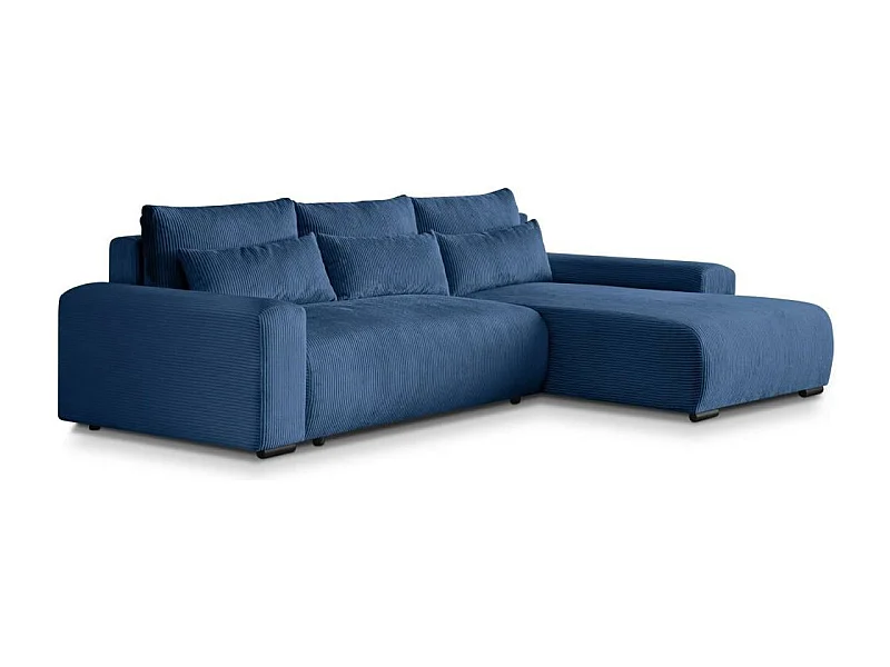 Hoekslaapbank Benny donkerblauw rechts
