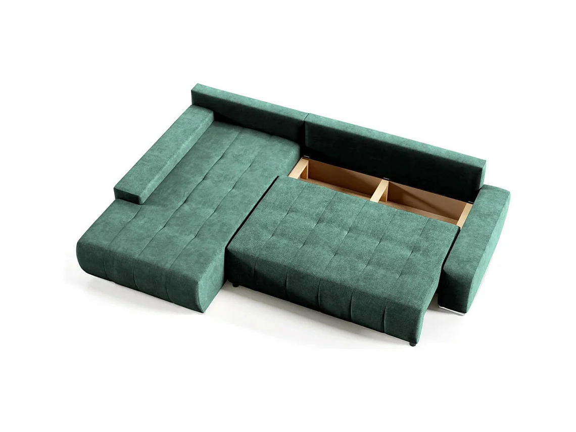 ECKSCHLAFSOFA Draco L Grün