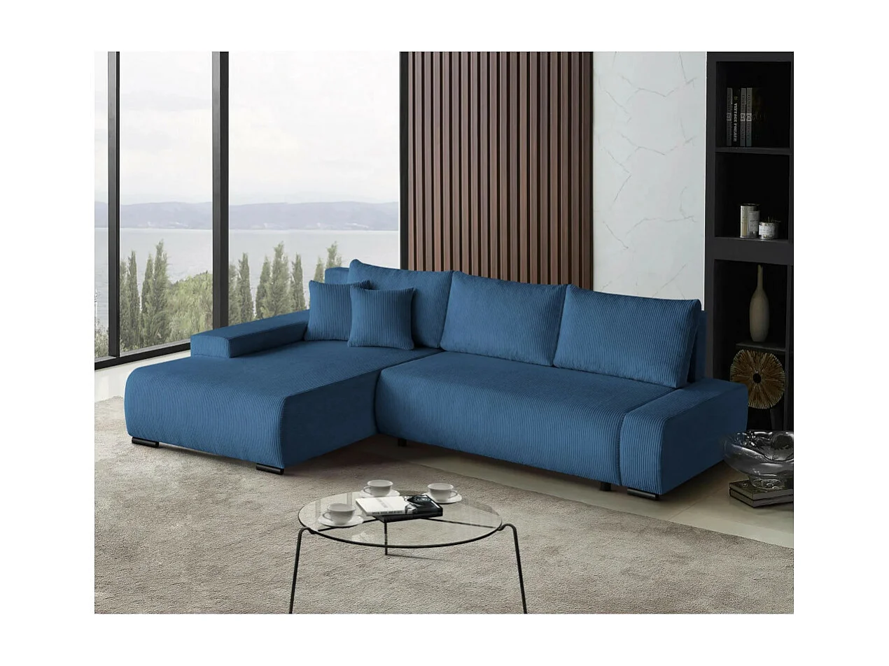 ECKSCHLAFSOFA Draco L Marineblau