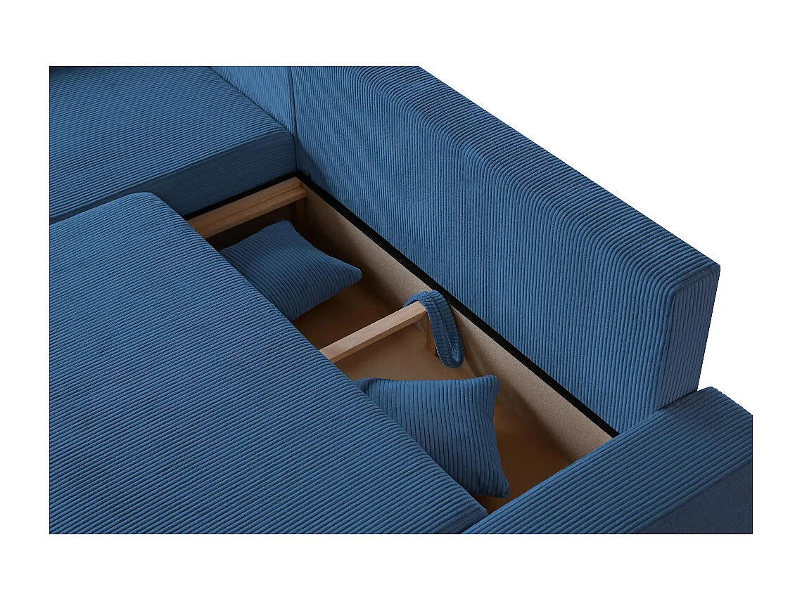 ECKSCHLAFSOFA Draco L Marineblau