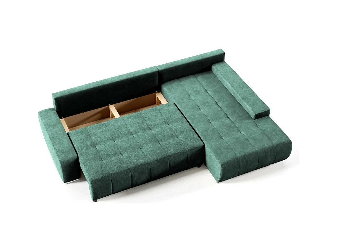 ECKSCHLAFSOFA Draco L Grün