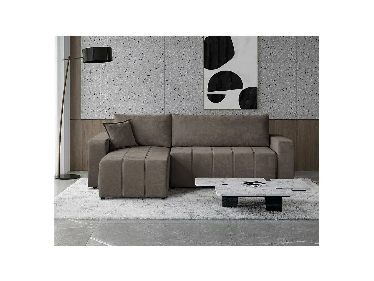 Canapé-lit écossais Mori marron