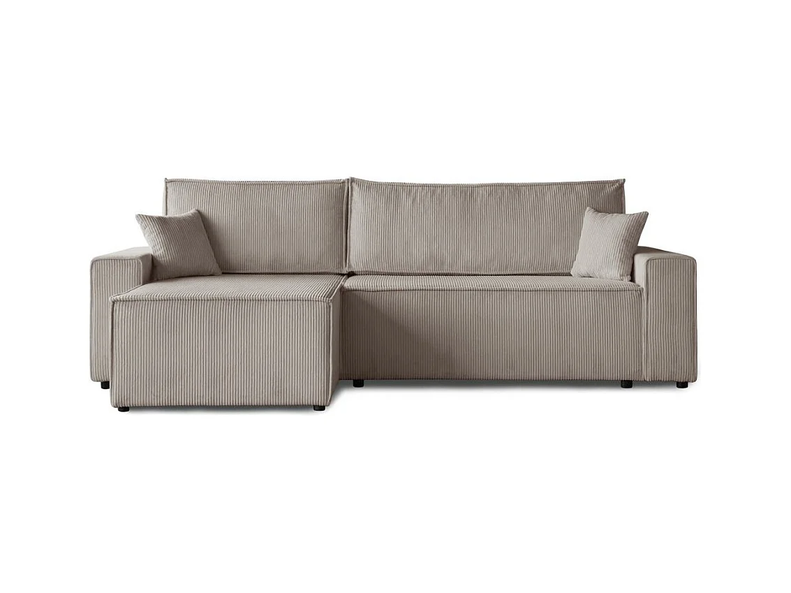 ECKSCHLAFSOFA mit Schlaffunktion Hektor cappuccino