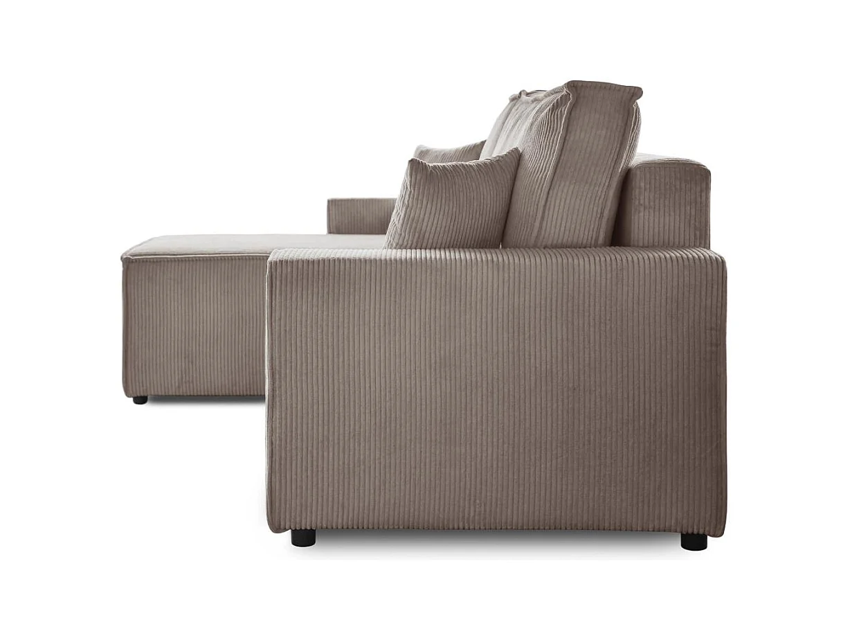 ECKSCHLAFSOFA mit Schlaffunktion Hektor cappuccino