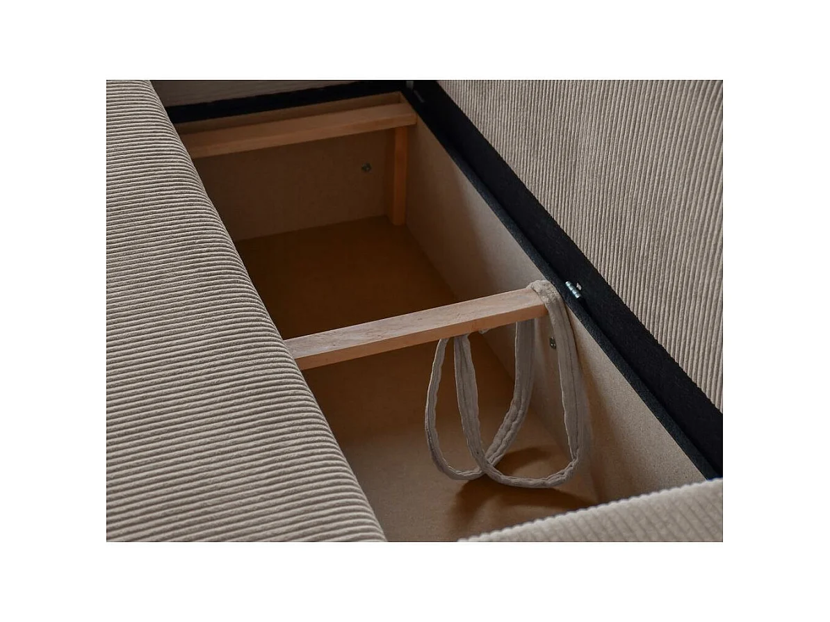 ECKSCHLAFSOFA mit Schlaffunktion Hektor cappuccino