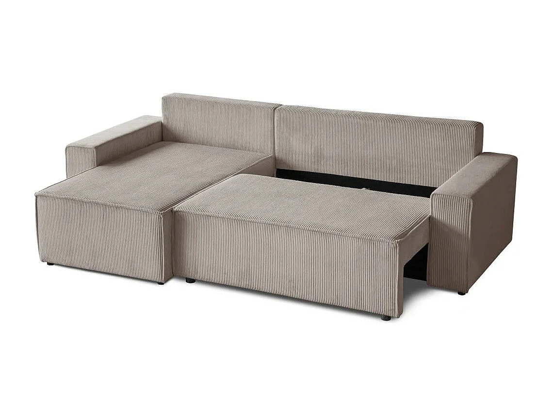 ECKSCHLAFSOFA mit Schlaffunktion Hektor cappuccino