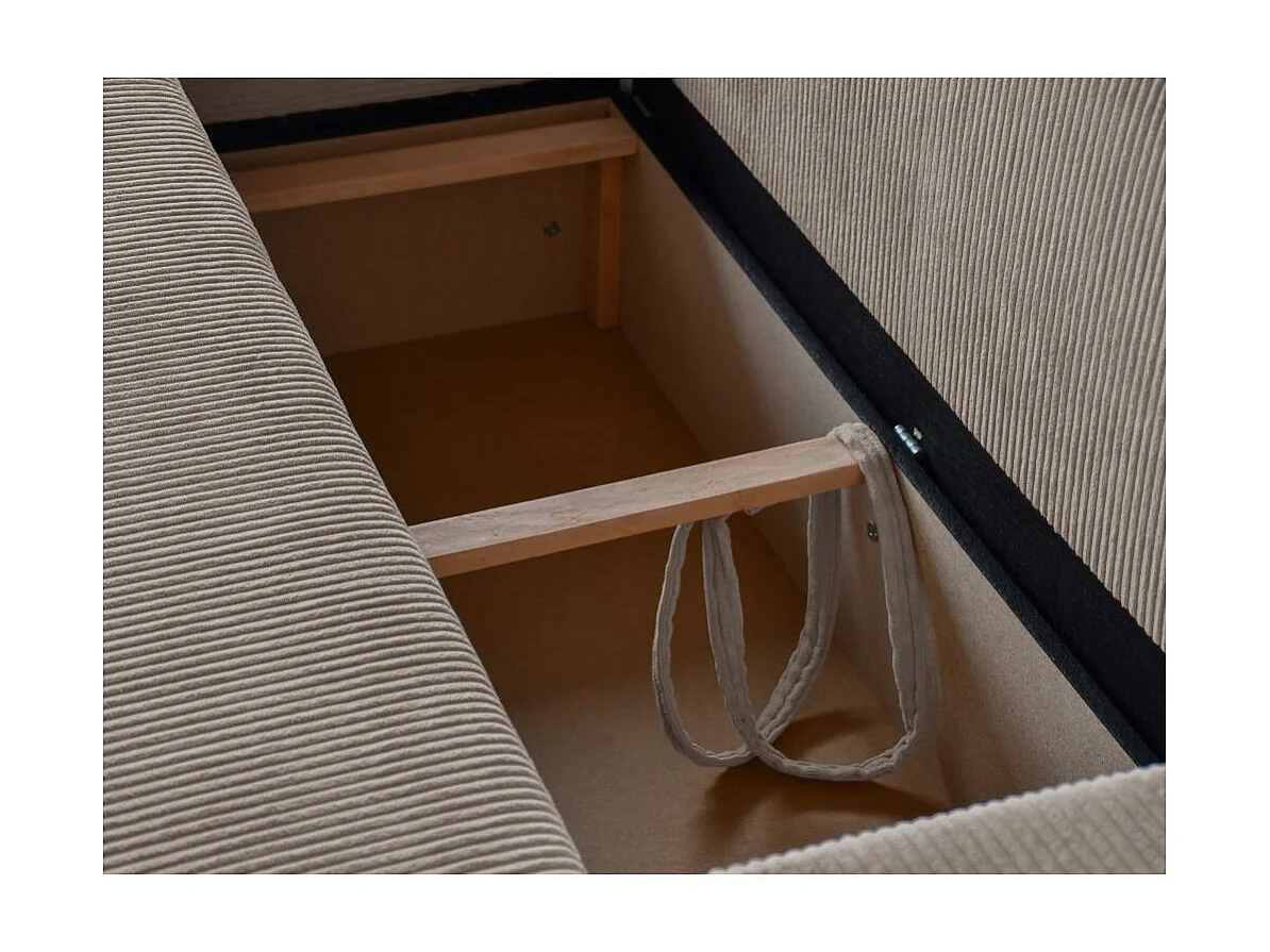 ECKSCHLAFSOFA mit Schlaffunktion Hektor cappuccino