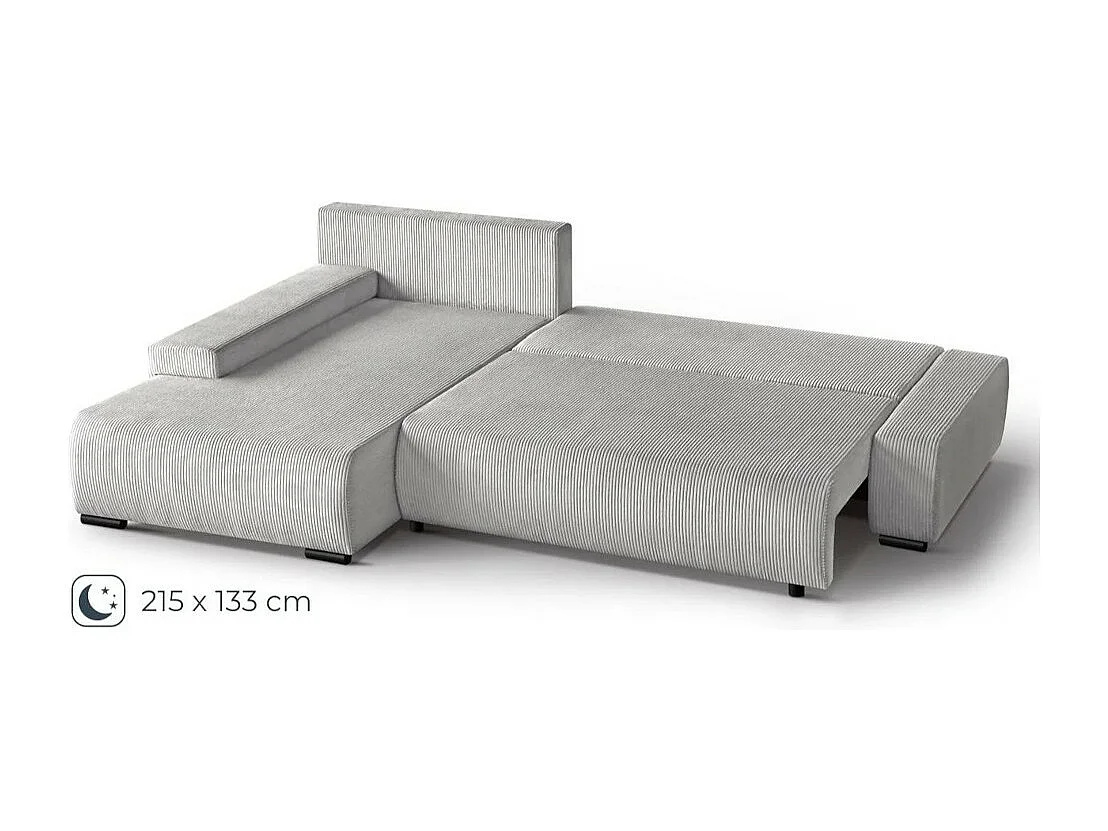 Canapé-lit ECKSCHLAFSOFA Draco L Beige