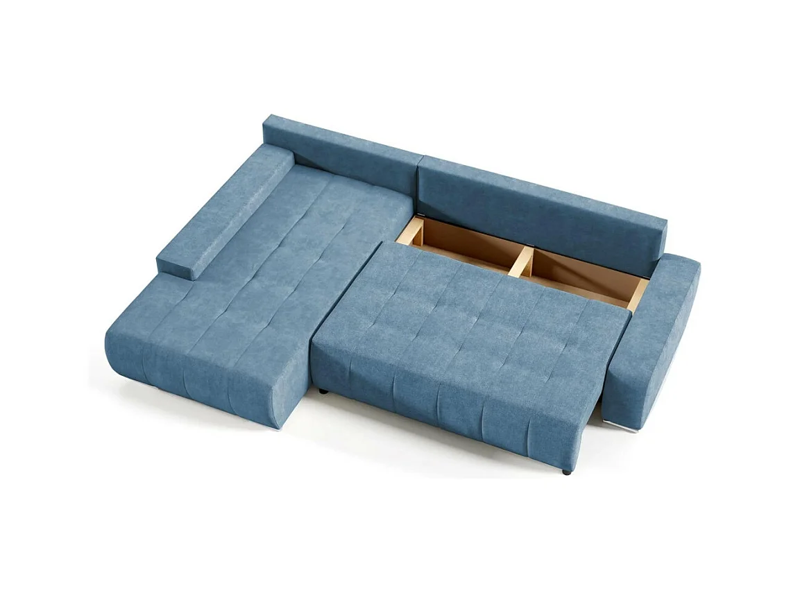 ECKSCHLAFSOFA Draco L Blau