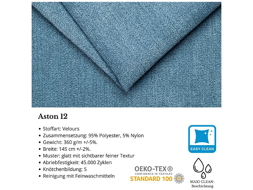 HOEKBANK Draco L Blauw