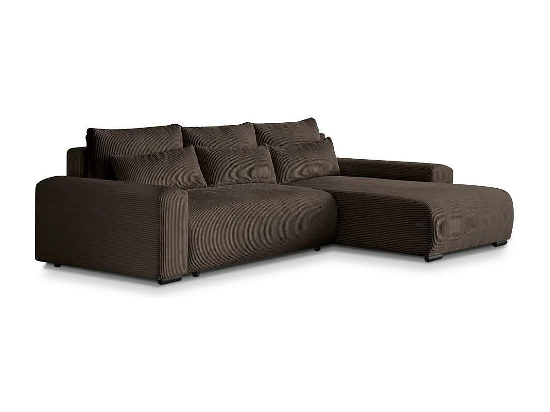 Hoekslaapbank Benny bruin rechts