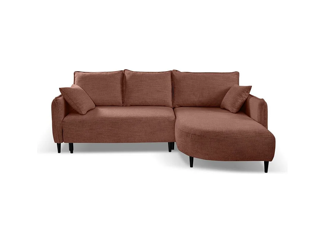 ECKSCHLAFSOFA Sycylia rechts rot