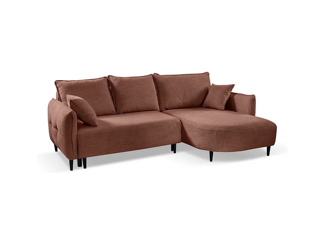 ECKSCHLAFSOFA Sycylia rechts rot