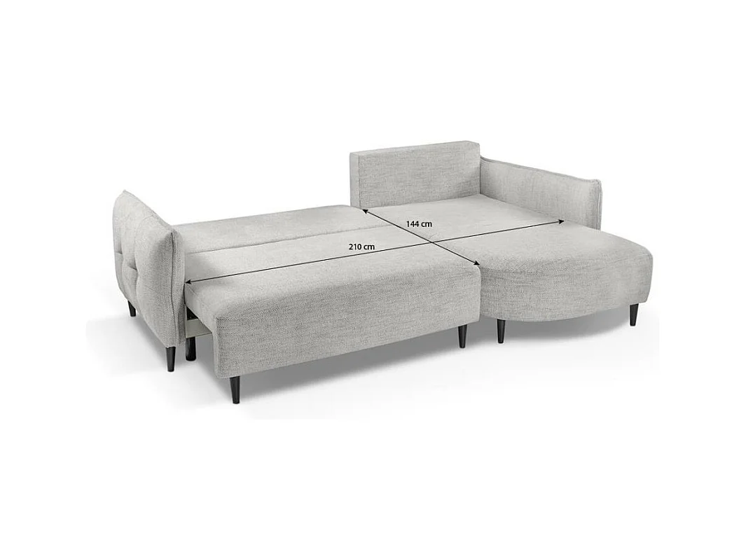 ECKSCHLAFSOFA Sycylia rechts rot