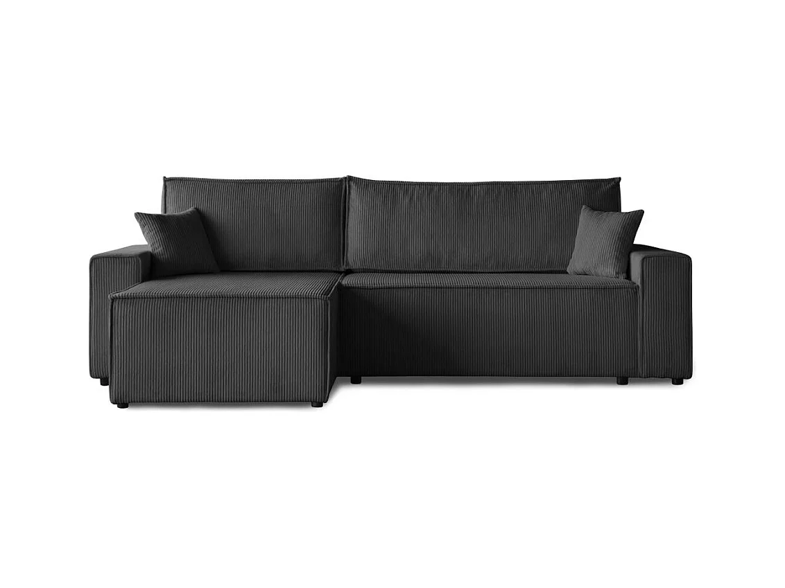 CANAPE AVEC FONCTION LIT Hektor gris foncé