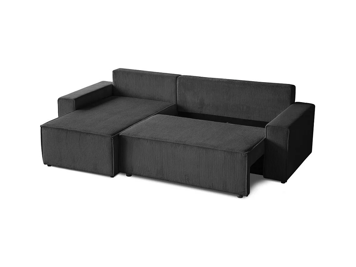 CANAPE AVEC FONCTION LIT Hektor gris foncé