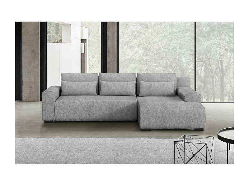 ECKSCHLAFSOFA Benny hellgrau rechts