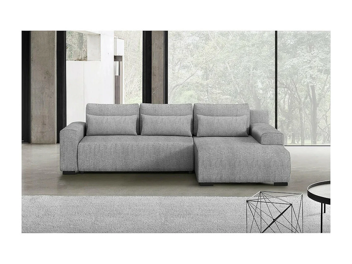 ECKSCHLAFSOFA Benny hellgrau rechts