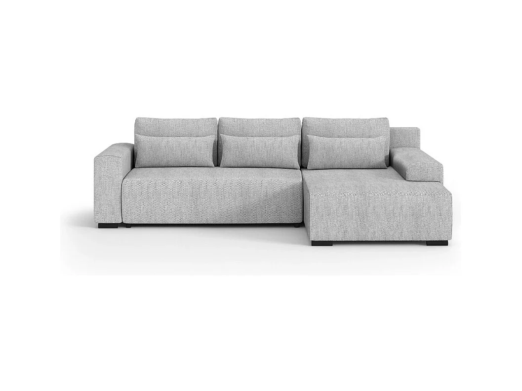 ECKSCHLAFSOFA Benny hellgrau rechts