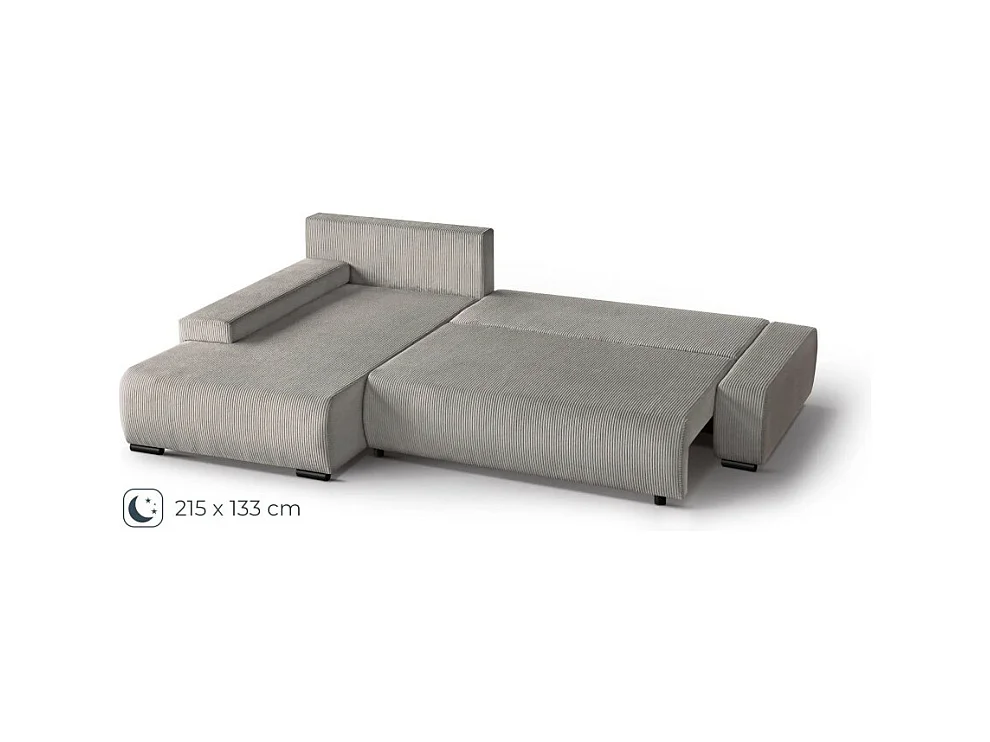 Hoekslaapbank Draco L Lichtbruin