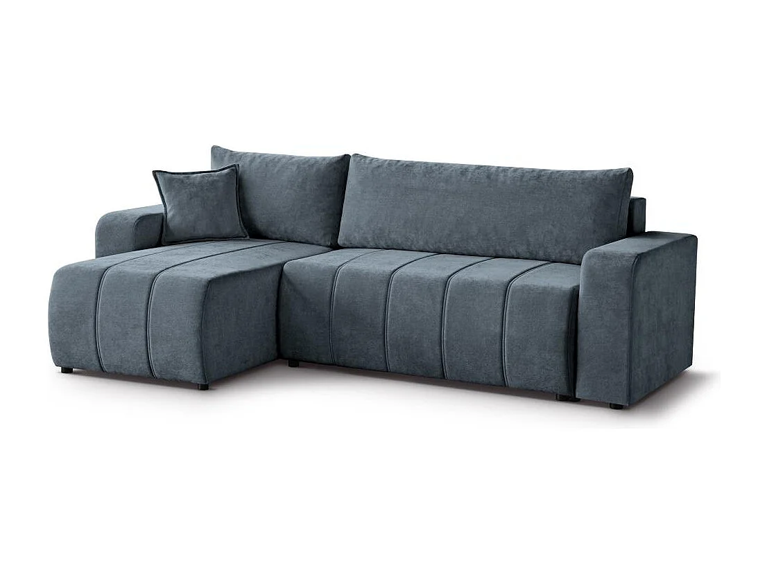 Canapé-lit ECKSCHLAFSOFA Mori bleu foncé