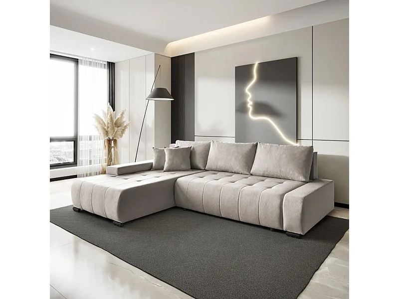 ECKSCHLAFSOFA Draco L Beige