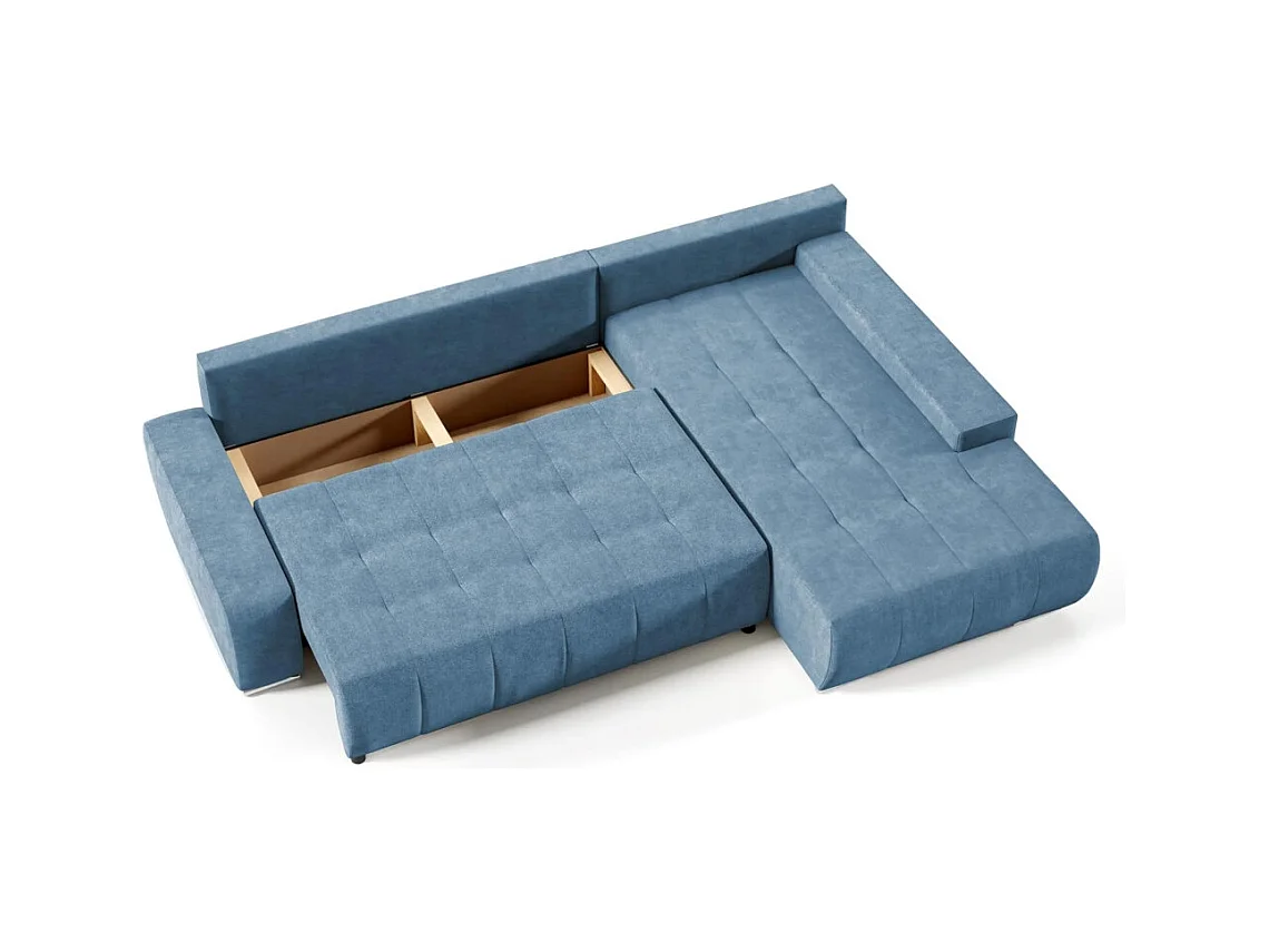 ECKSCHLAFSOFA Draco L Blau