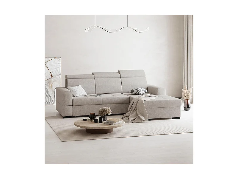ECKSCHLAFSOFA Alex Mini beige rechts