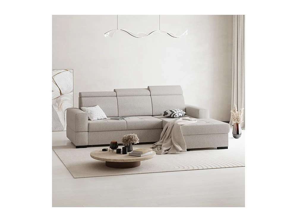 ECKSCHLAFSOFA Alex Mini beige rechts