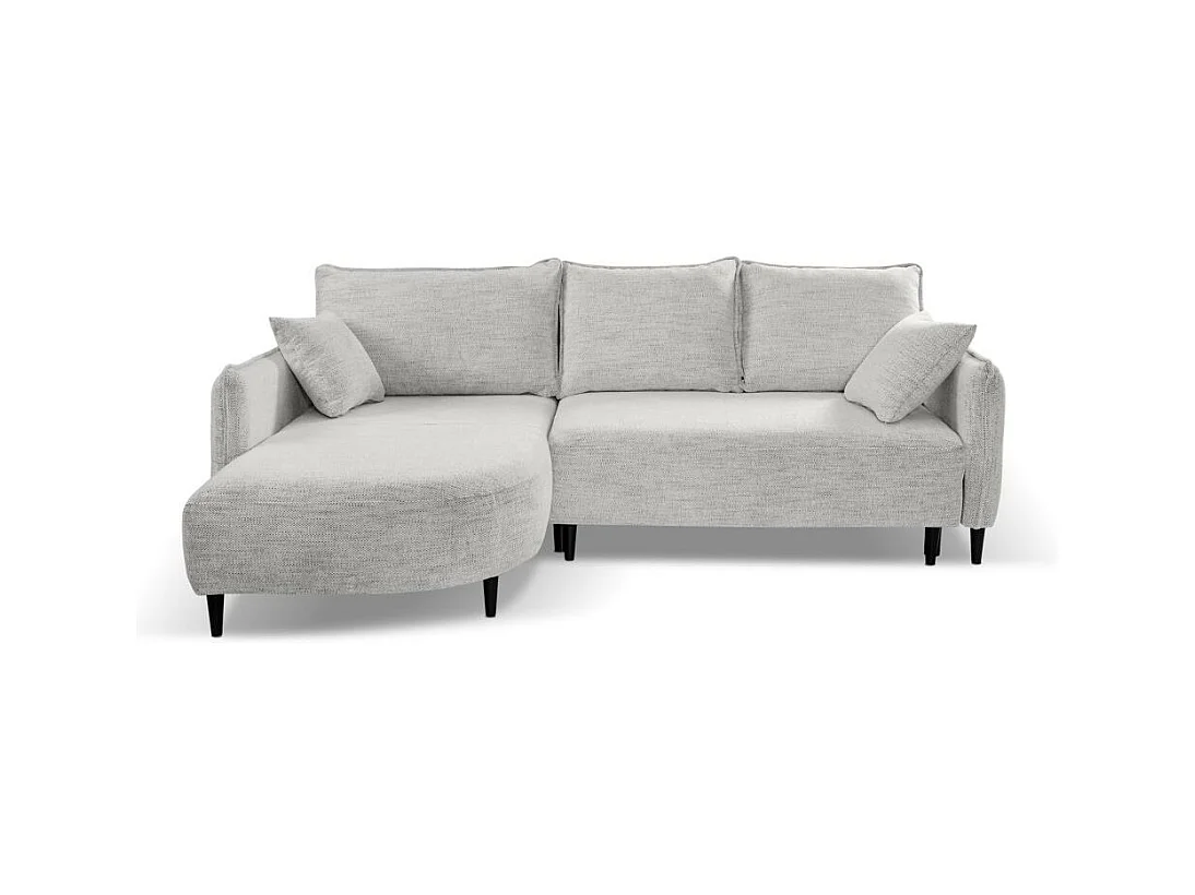 ECKSCHLAFSOFA Sycylia links hellgrau