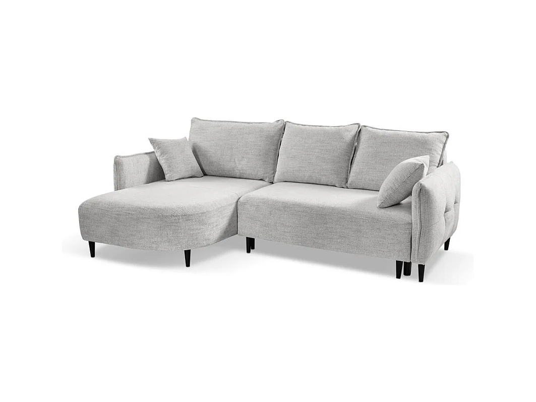 ECKSCHLAFSOFA Sycylia links hellgrau