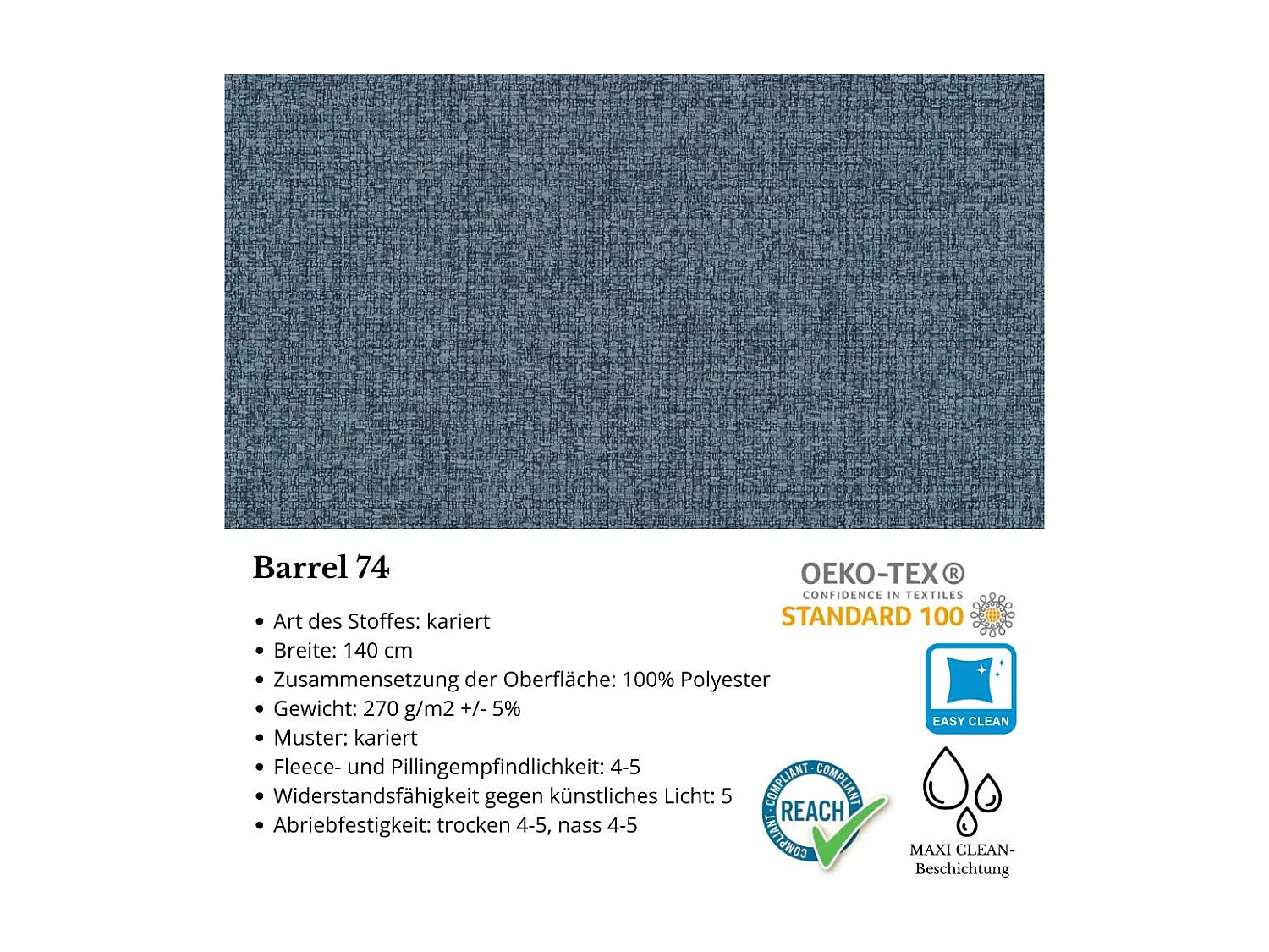 HOEKBANK Draco L Lichtblauw