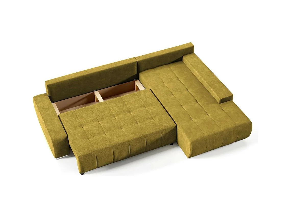 ECKSCHLAFSOFA Draco L Gelb