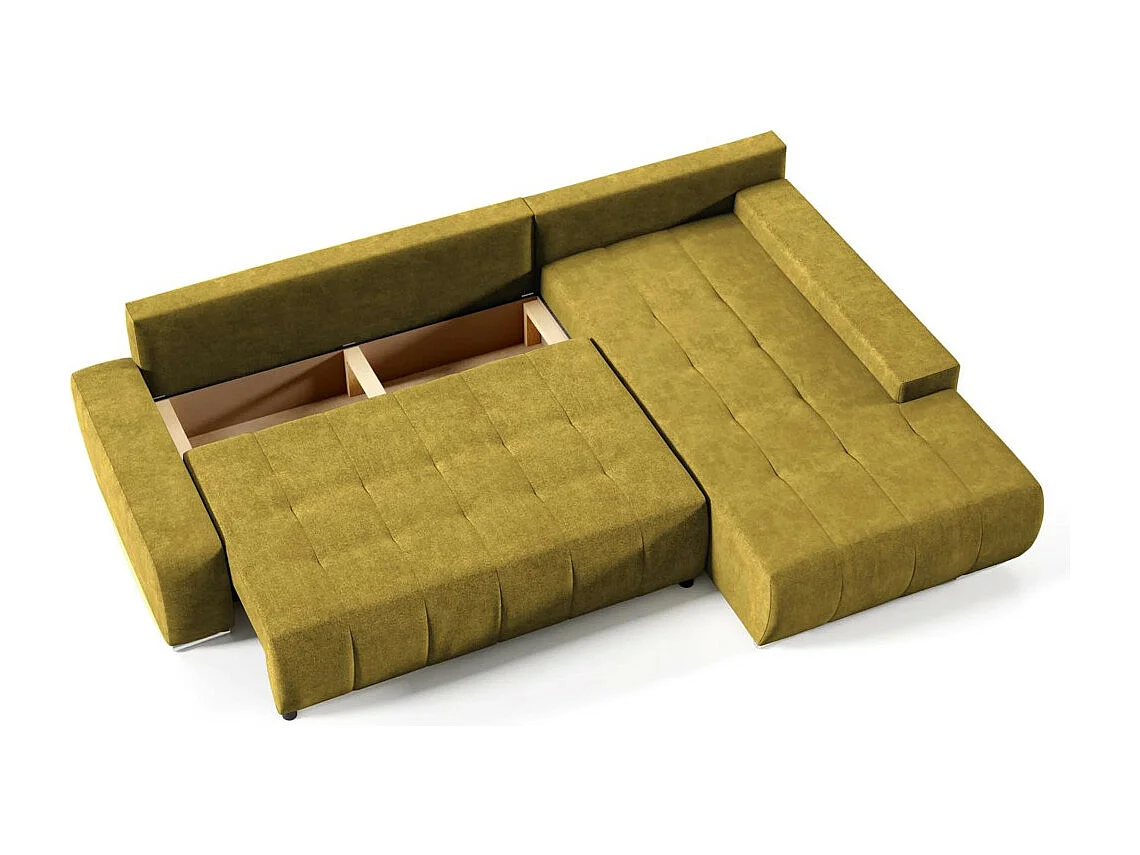 ECKSCHLAFSOFA Draco L Gelb