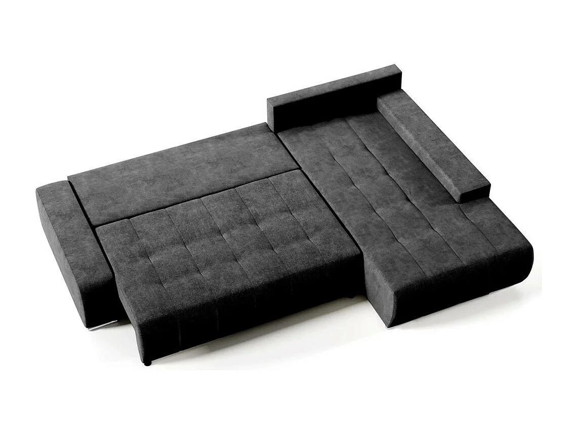 Canapé-lit ECKSCHLAFSOFA Draco L Anthracite