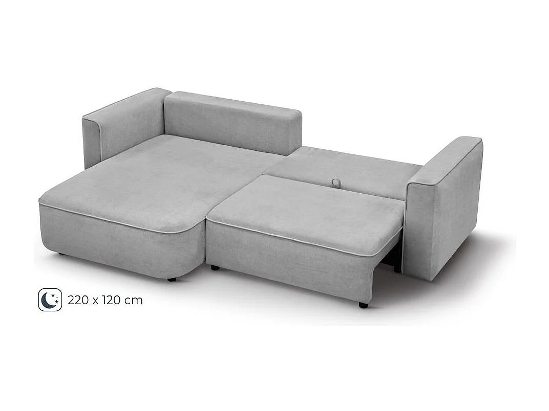 ECKSCHLAFSOFA Carlos hellgrau