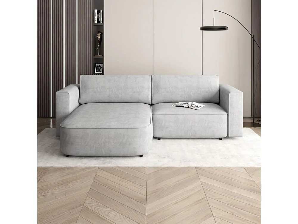 ECKSCHLAFSOFA Carlos hellgrau