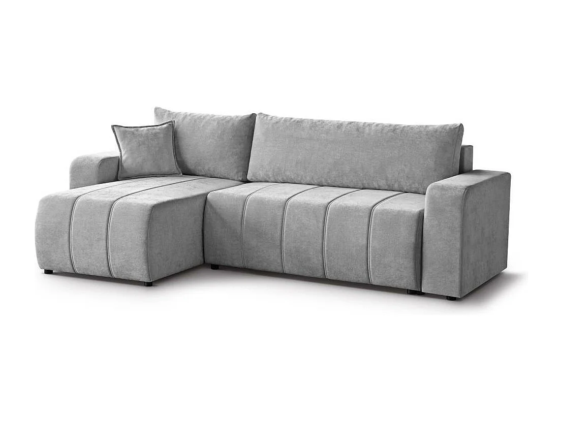Canapé-lit ECKSCHLAFSOFA Mori gris clair