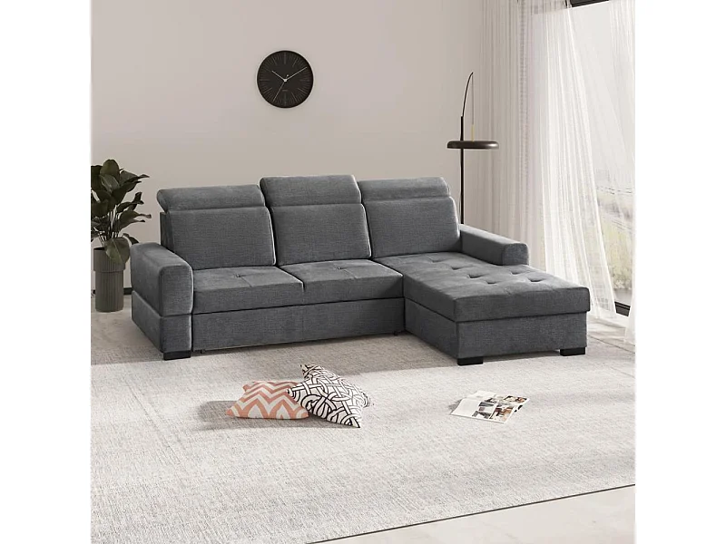 CANAPE Alex Mini gris droit