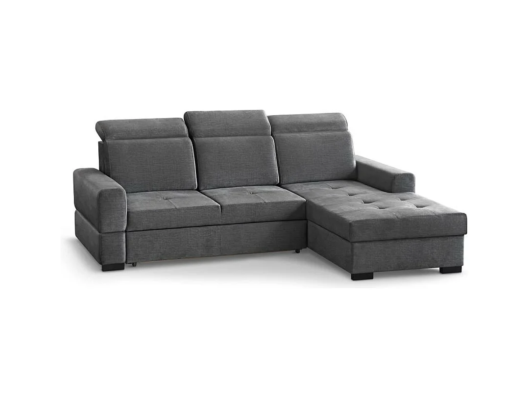 Hoekslaapbank Alex Mini grijs rechts